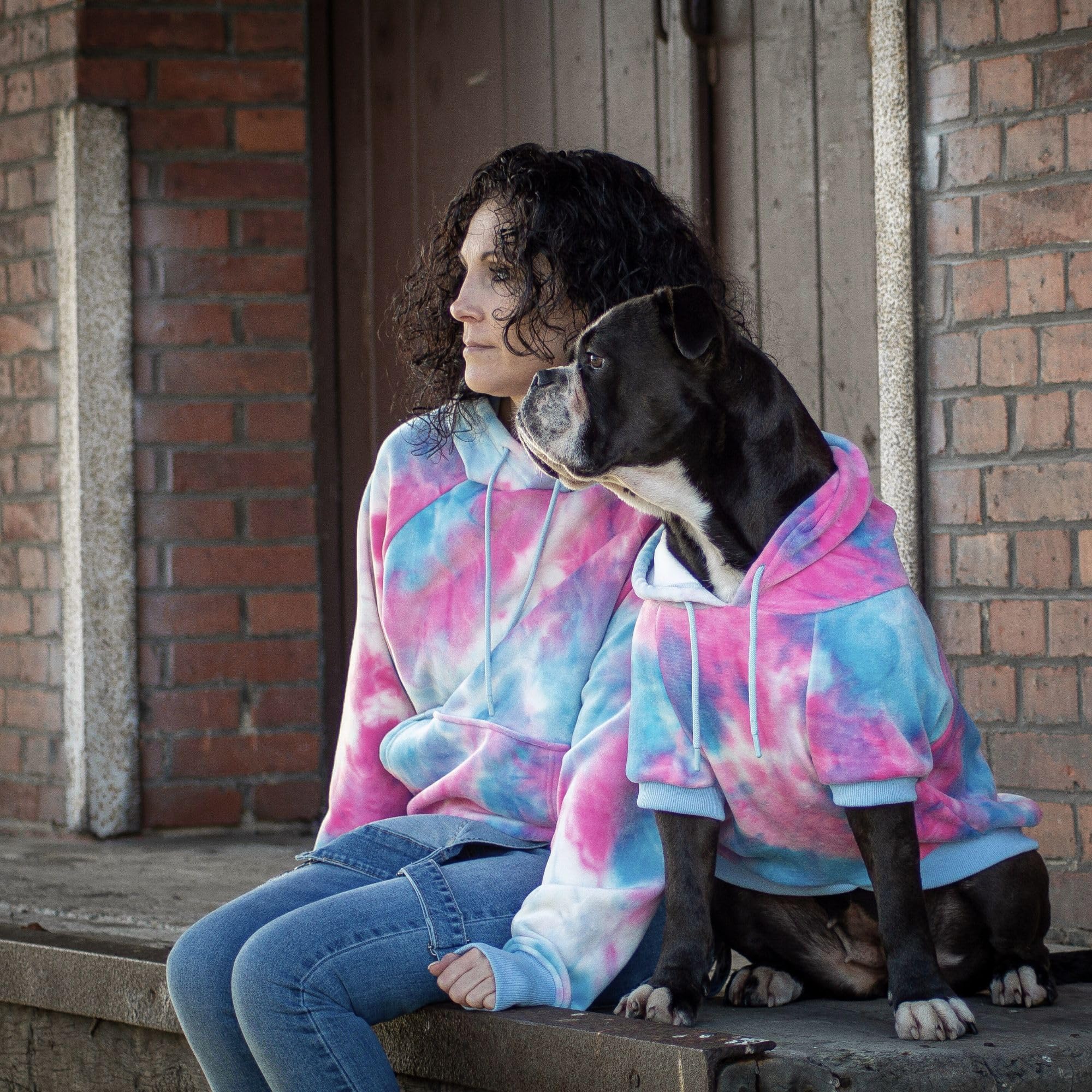 Spark Paws Human Hoodie ribbed hem and cuffs create a stylish finish.