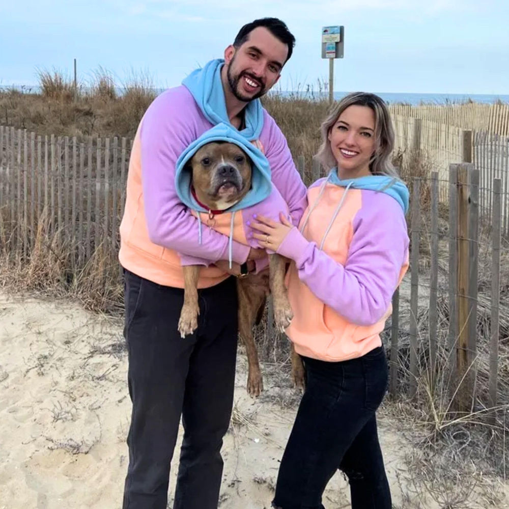 Spark Paws human hoodie two welt pockets offer secure carry for essentials.