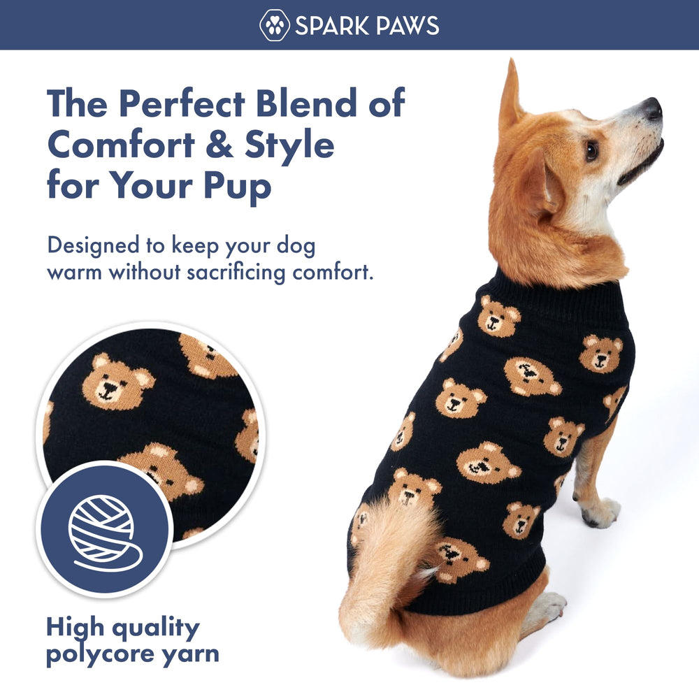 Spark Paws Knit Dog Sweater durable-soft-knit shot for daily wear.