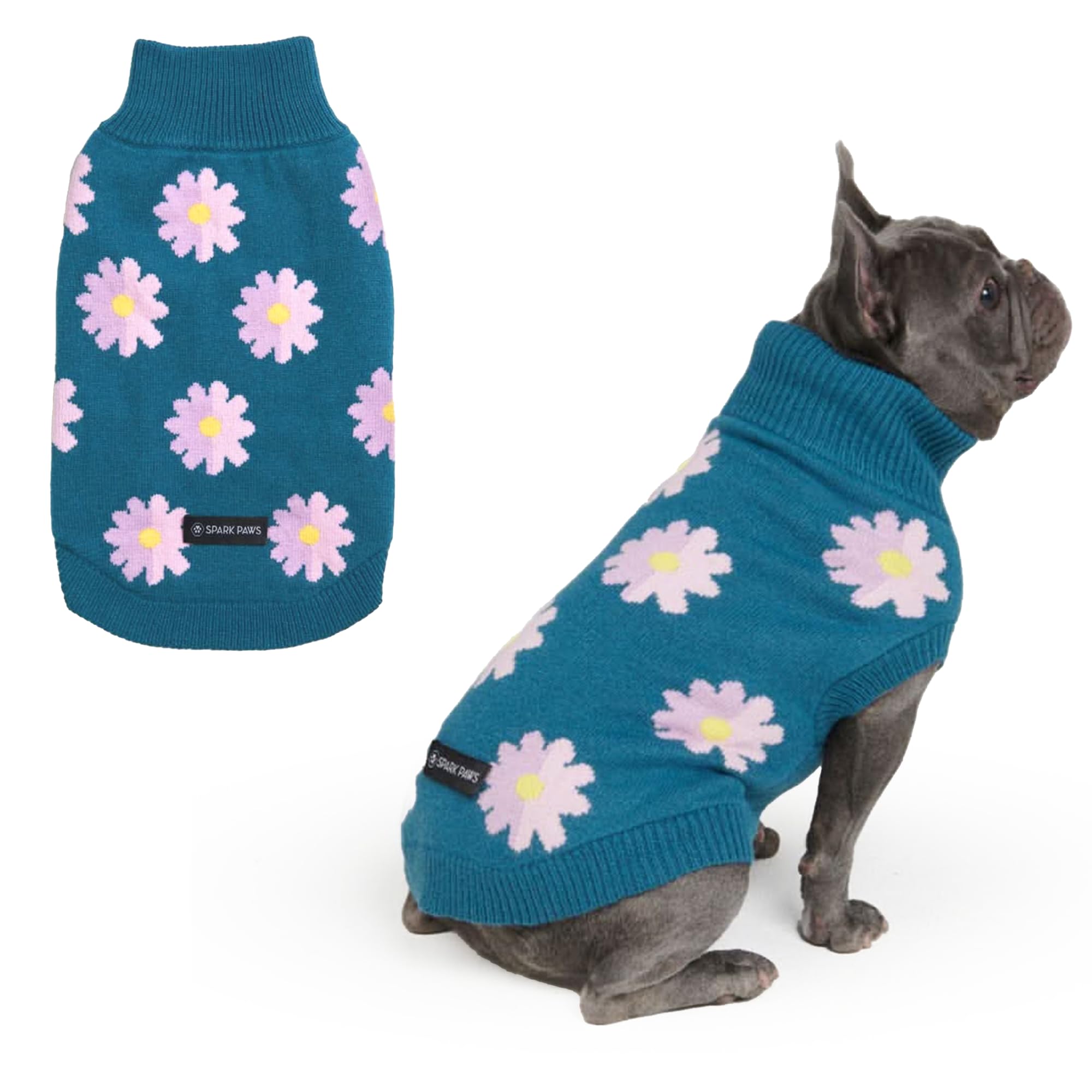 Spark Paws Knit Dog Sweater ultra-soft fabric for gentle warmth and comfort