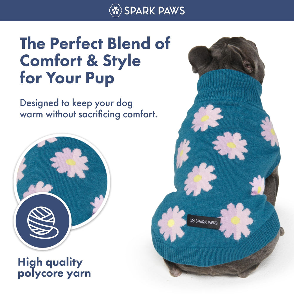 Spark Paws Knit Dog Sweater warm winter wear suitable for small to large dogs