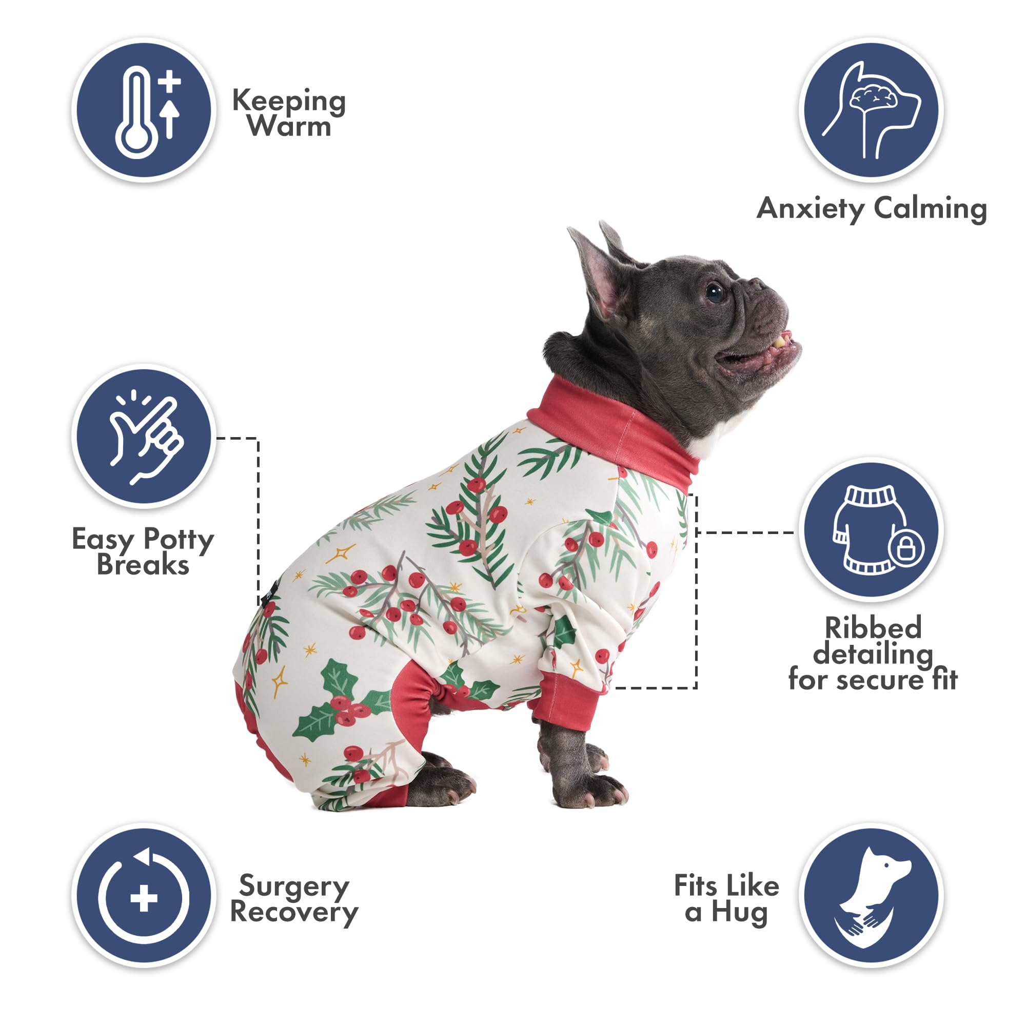 Spark Paws Mistletoe interior hug-close fabric closeup for calm comfort