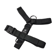 Spark Paws no-pull harness front view for powerful large dogs, promoting steady walks.