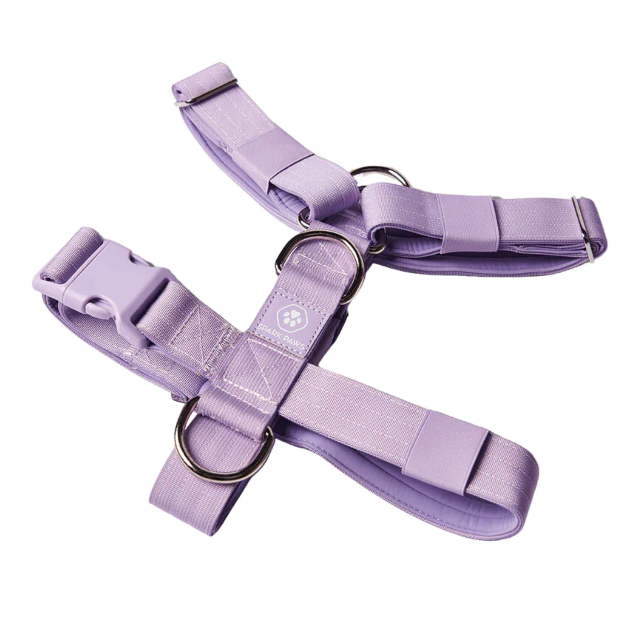 Spark Paws No Pull Harness purple small front clip for controlled walking