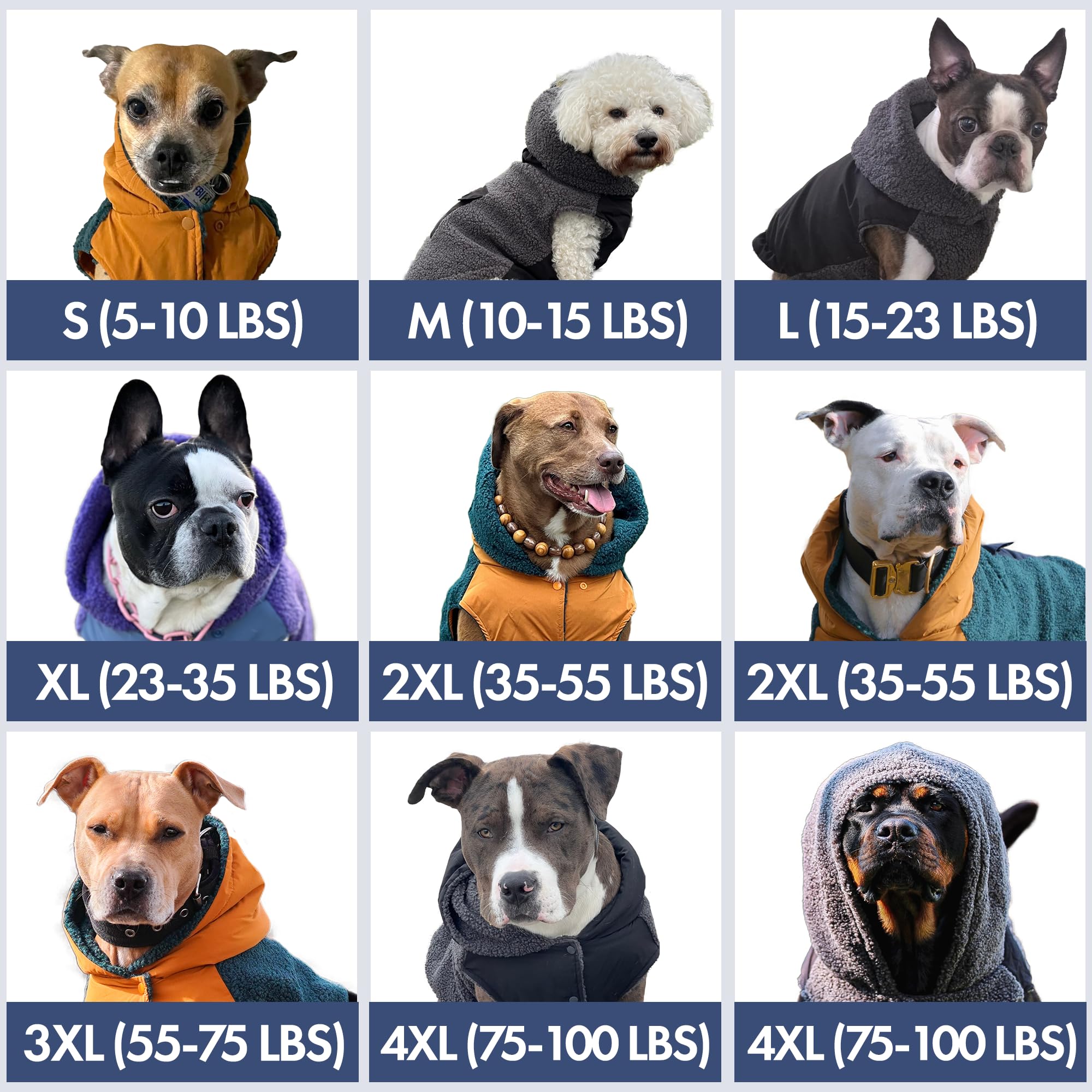 Spark Paws reversible fleece dog jacket side view worn by dog for warmth during winter strolls.
