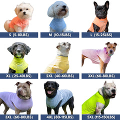 Spark Paws Sunblock Dog T-Shirt Peach Pattern offers SPF30 protection for sunny adventures