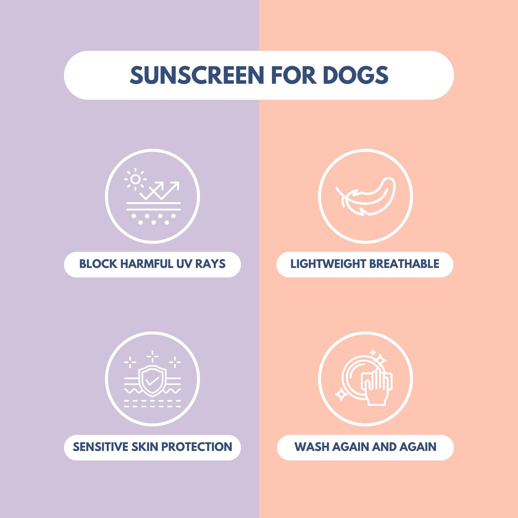 Spark Paws Sunblock Dog T-Shirt SPF30 UV protection for sun-loving dogs.