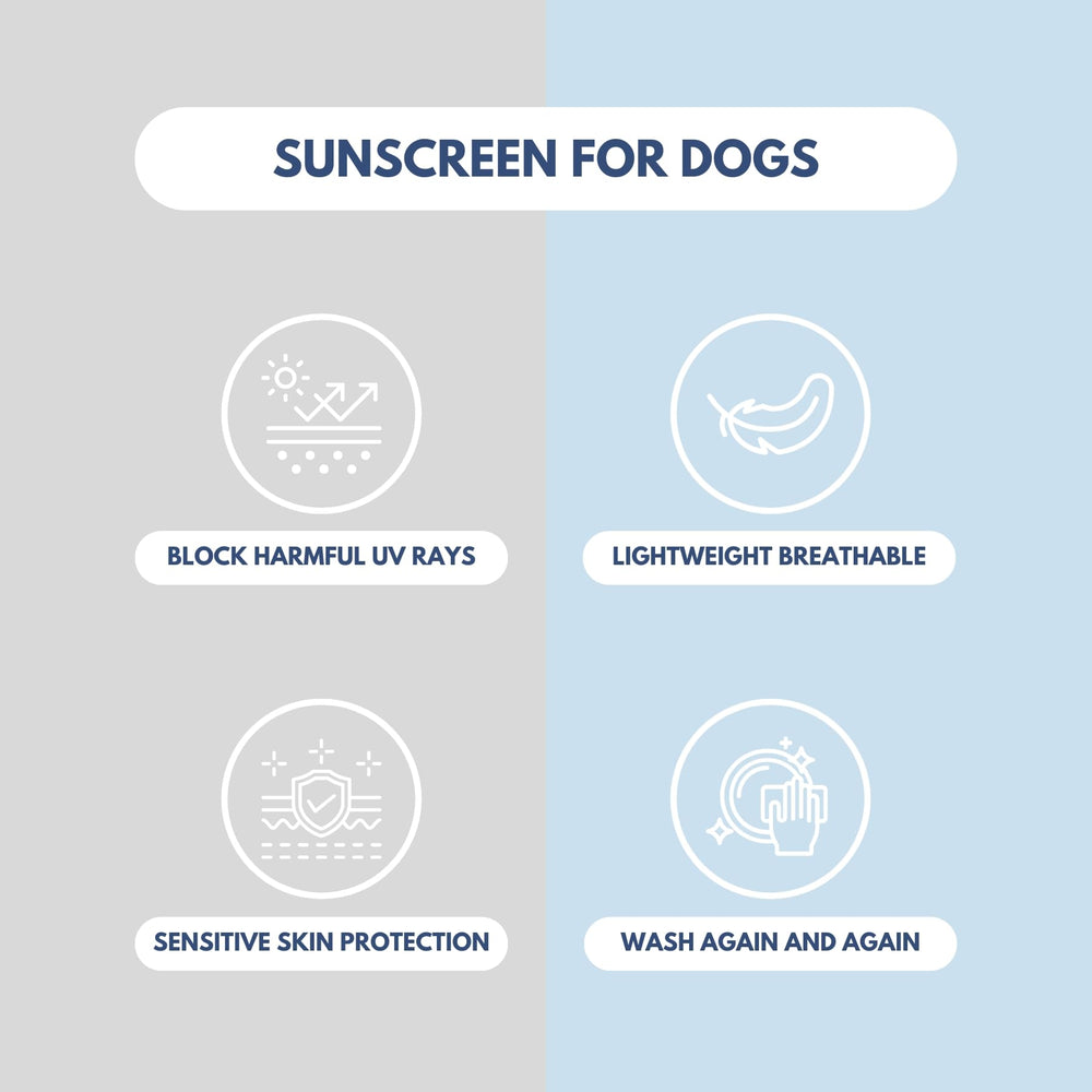 Spark Paws Sunblock Dog T-Shirt SPF30 quick-dry fabric close-up for comfort.