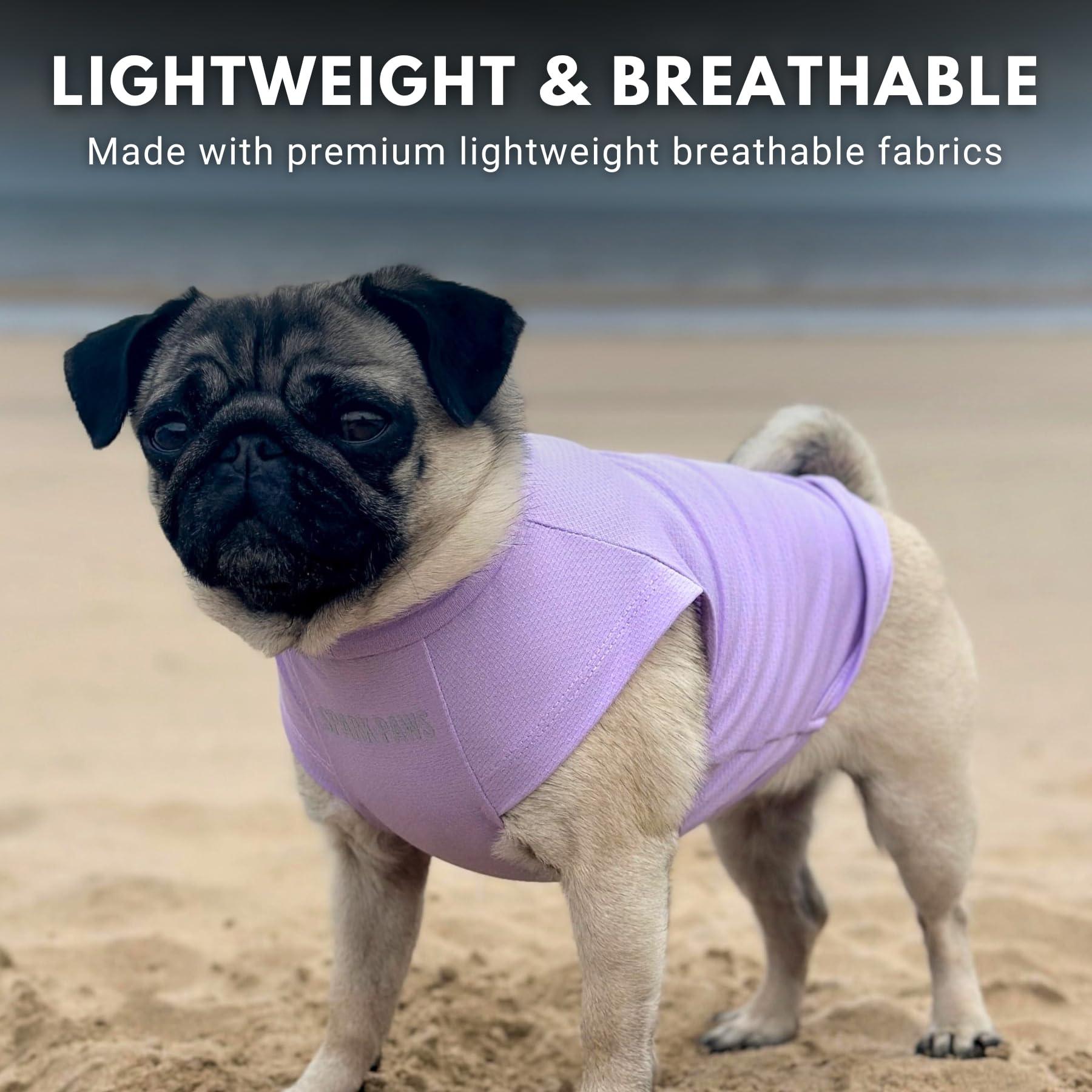 Spark Paws Sunblock Dog T-Shirt size M for a snug fit