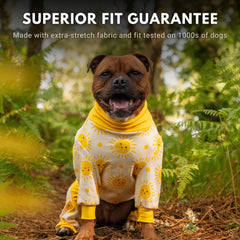 Spark Paws Sunshine XXL rear V-cut enables easy potty breaks.