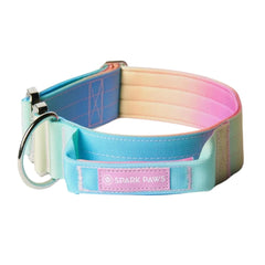 Spark Paws Tactical Dog Collar closeup neoprene padding for a comfortable fit.