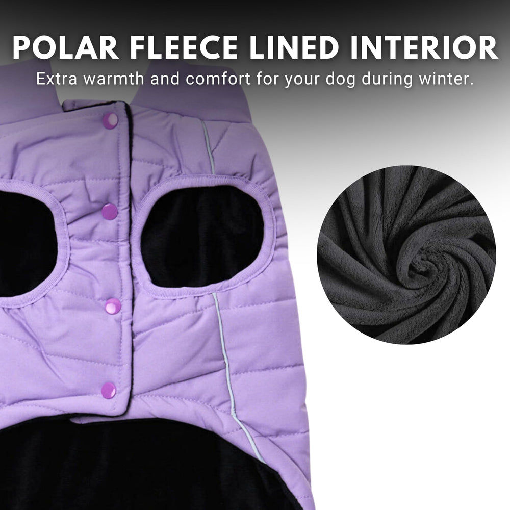 Spark Paws warm fleece interior close-up demonstrates cozy insulation for chilly days.