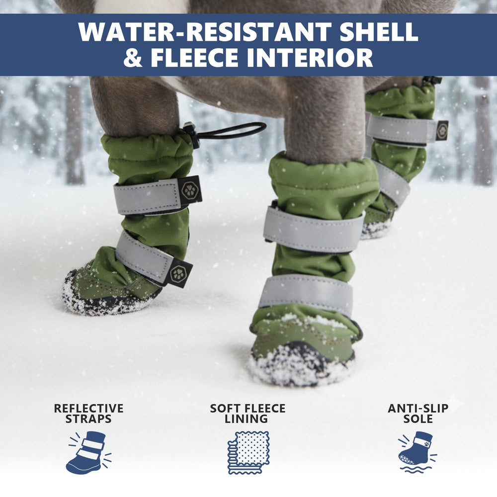 Spark Paws waterproof breathable fabric image shows all-weather comfort.