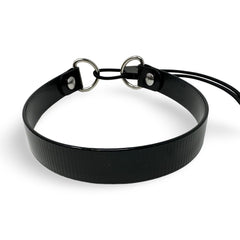 SparkDog HiFlex replacement strap front view demonstrates durable BioThane coating for long-lasting training wear.