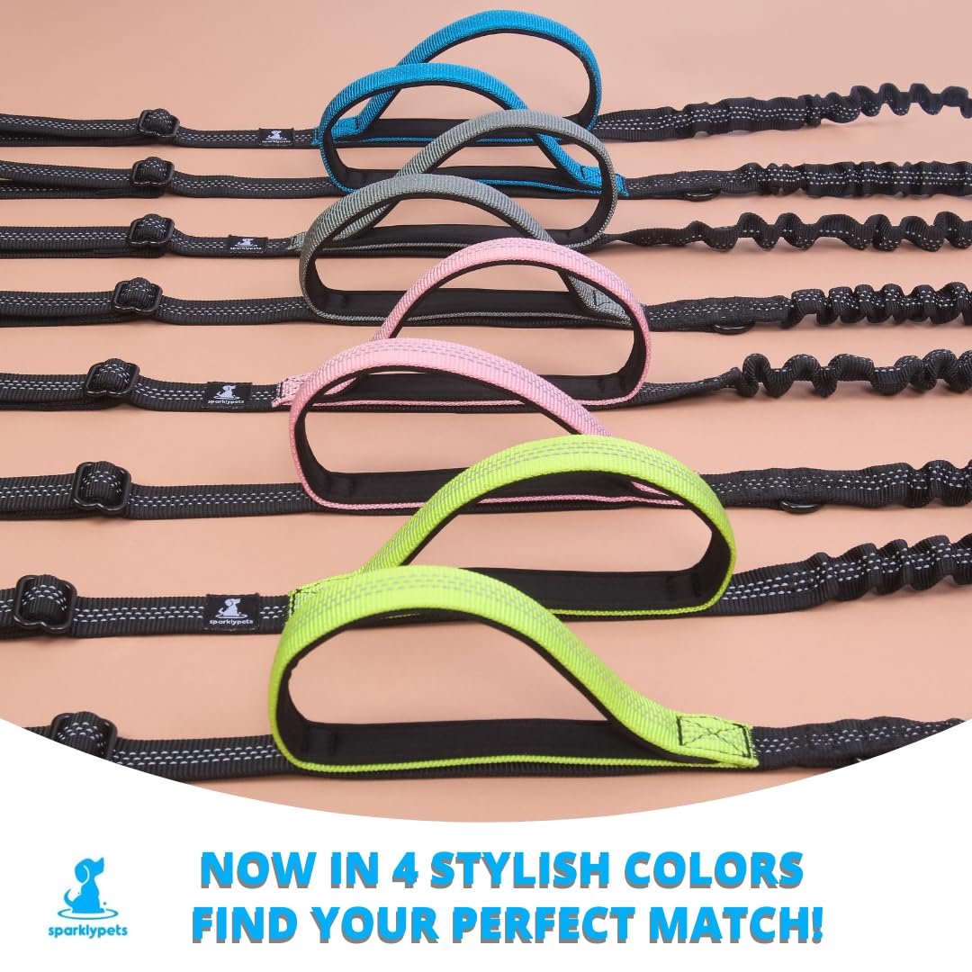 SparklyPets canicross-ready setup for active, uninterrupted workouts.