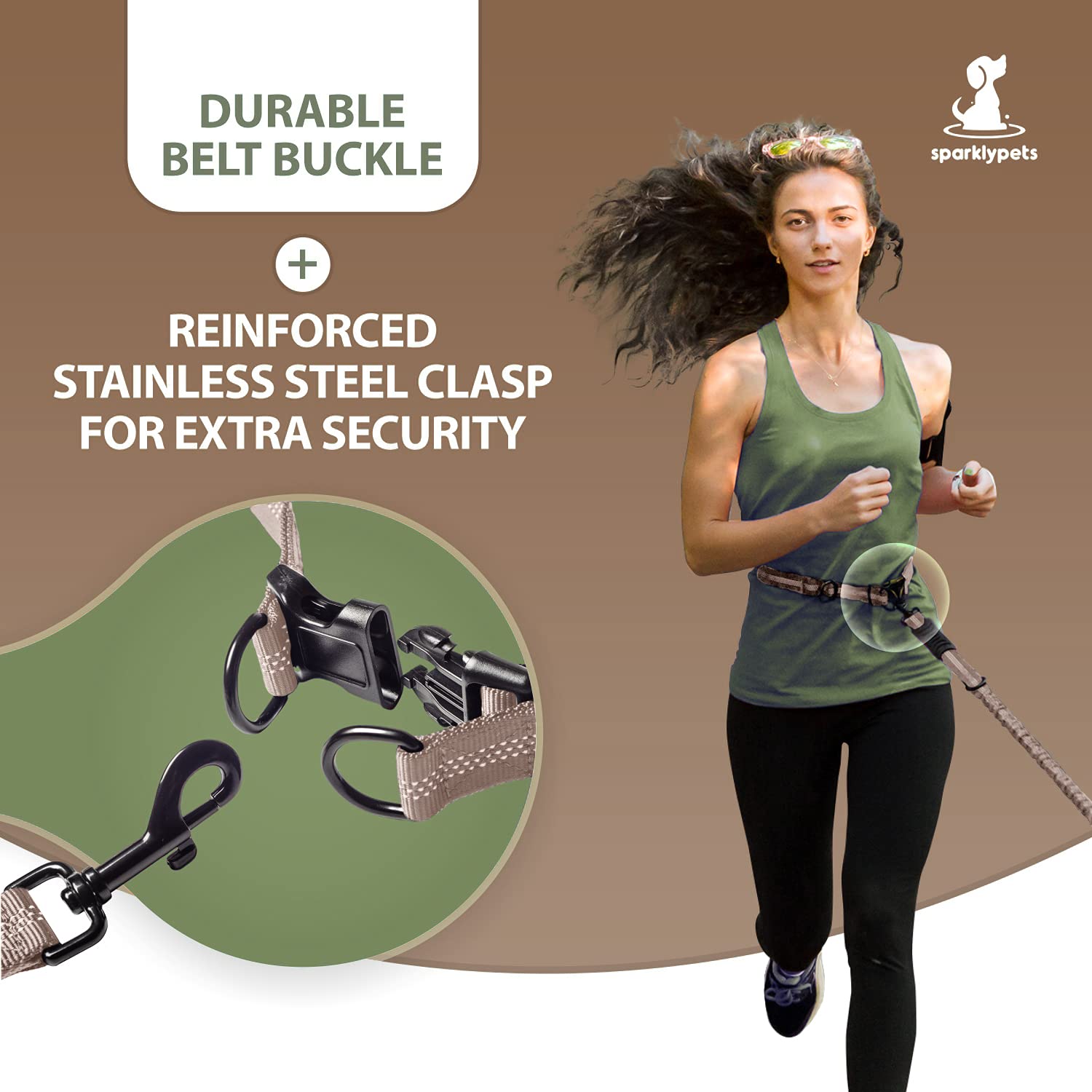 SparklyPets hands-free leash crossing street use supports safer busy-street crossings.