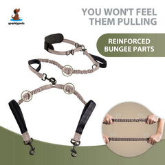 SparklyPets dog leash 360 swivel no-tangle design keeps freedom without twisting during runs.