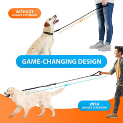 SparklyPets rope leash elastic bungee cushions pulling during walks