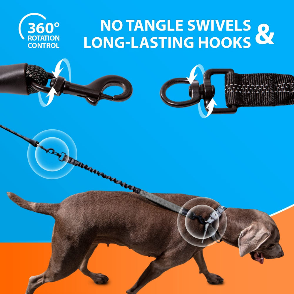 SparklyPets rope leash outdoor use in black for everyday adventures