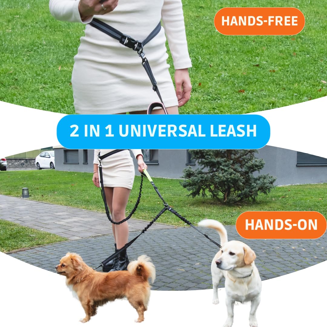 SparklyPets switch between hands-free and hands-on modes for flexible walking