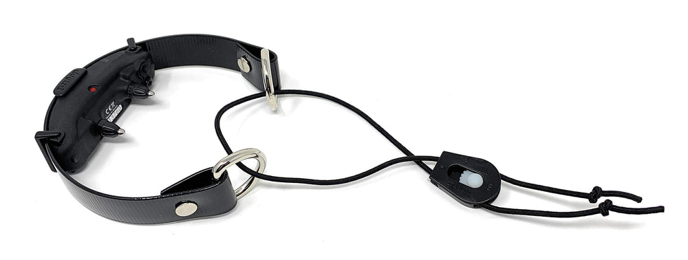 Sparky Pet Co bungee closure image, easy on/off and secure fit for active dogs.