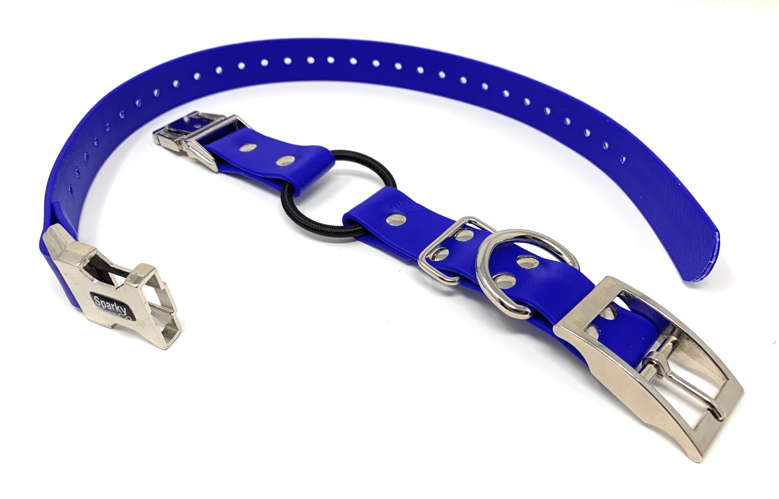 Sparky Pet Co Zeus ECollar blue care steps for strap maintenance
