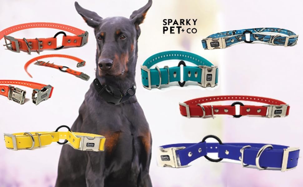 Sparky Pet Co Zeus ECollar strap made in USA