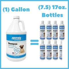 Speak Pet Products pump assembly for easy, mess-free bath time.