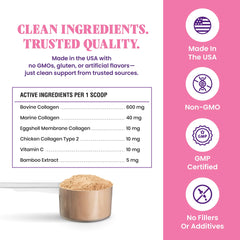 Special Breed 5X Collagen Powder scoop highlighting precise serving