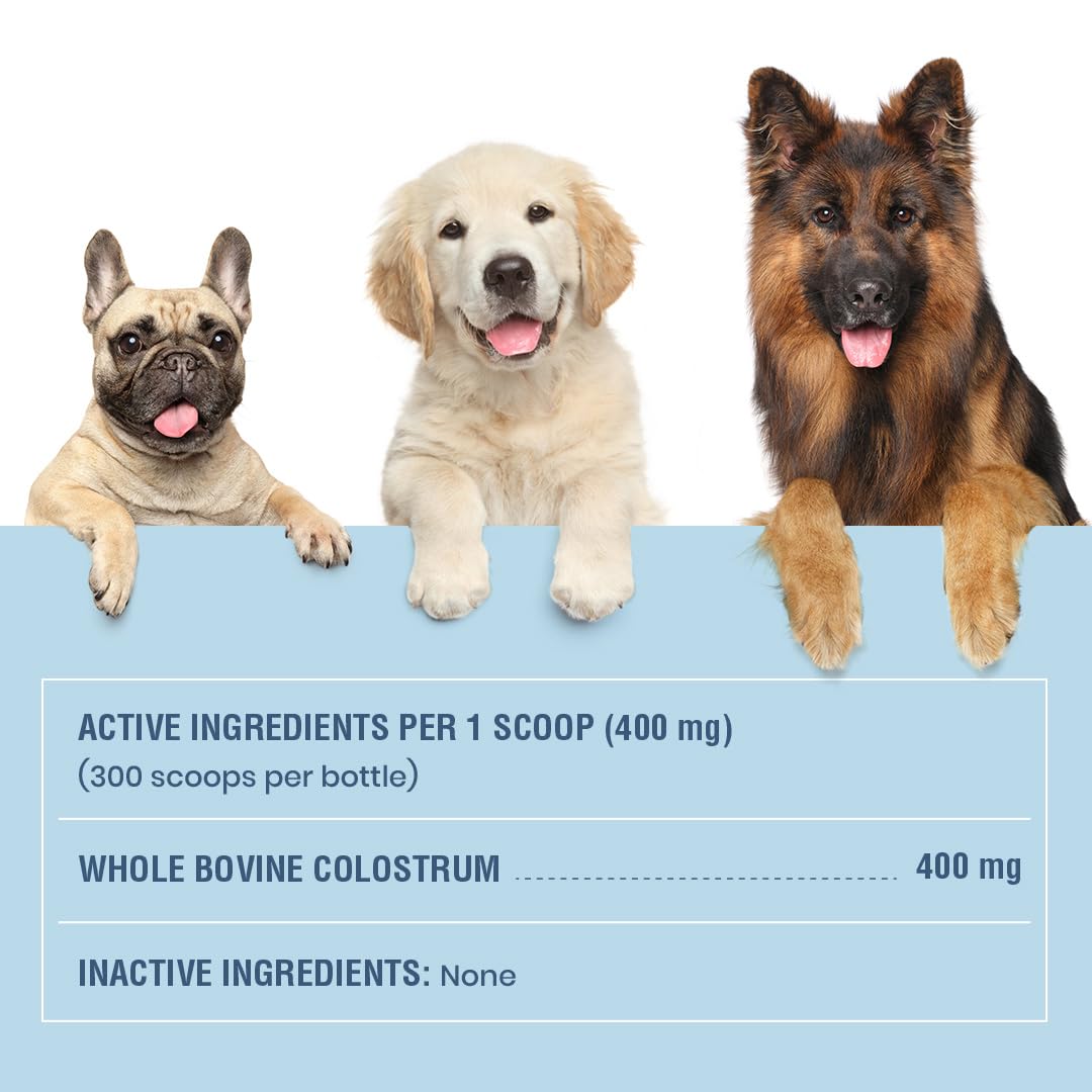 Special Breed gluten-free label on colostrum product for dietary needs