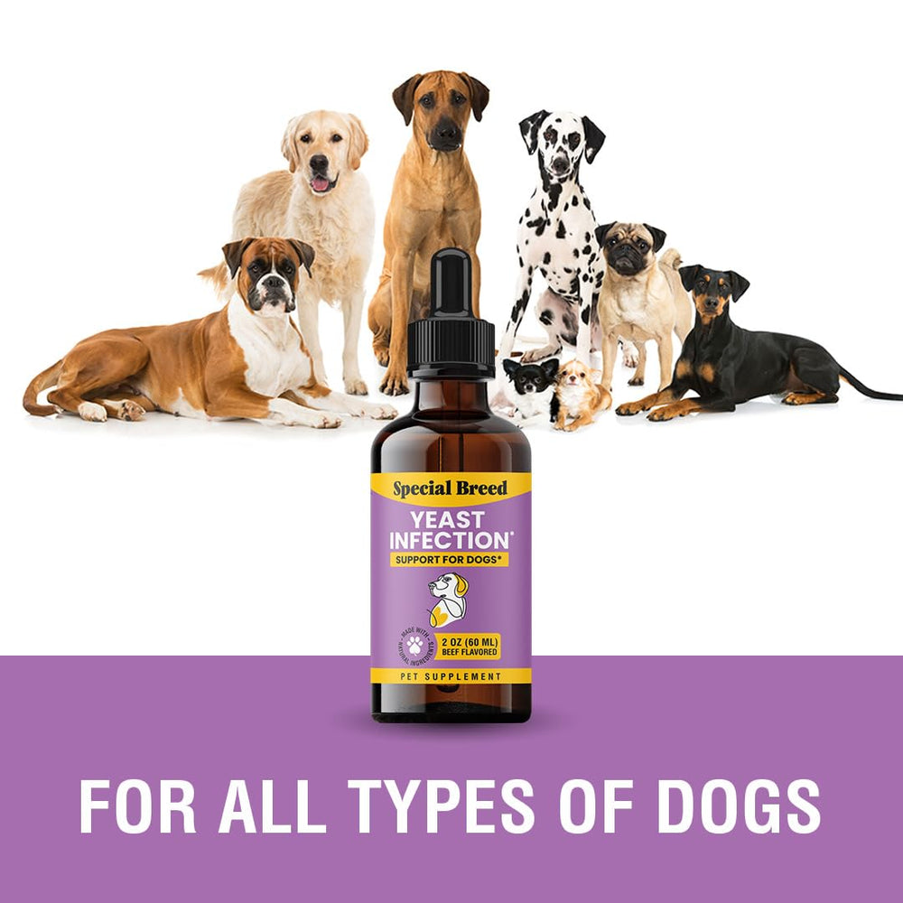 Special Breed yeast-treatment ingredients label communicates natural components for gentle care