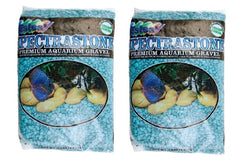 Spectrastone Special Turquoise gravel packaging; two-pack for easy freshwater aquarium setup and color stability.