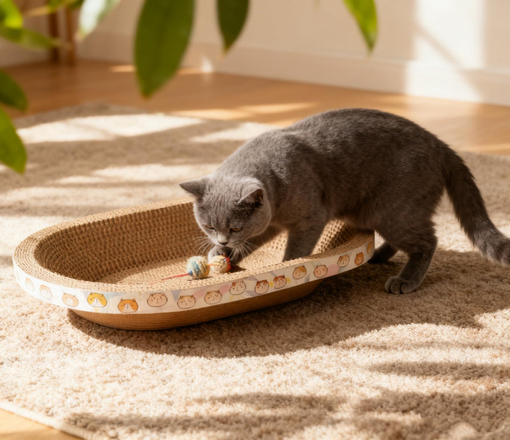 Spindro three-pack scratchers designed for versatile indoor use