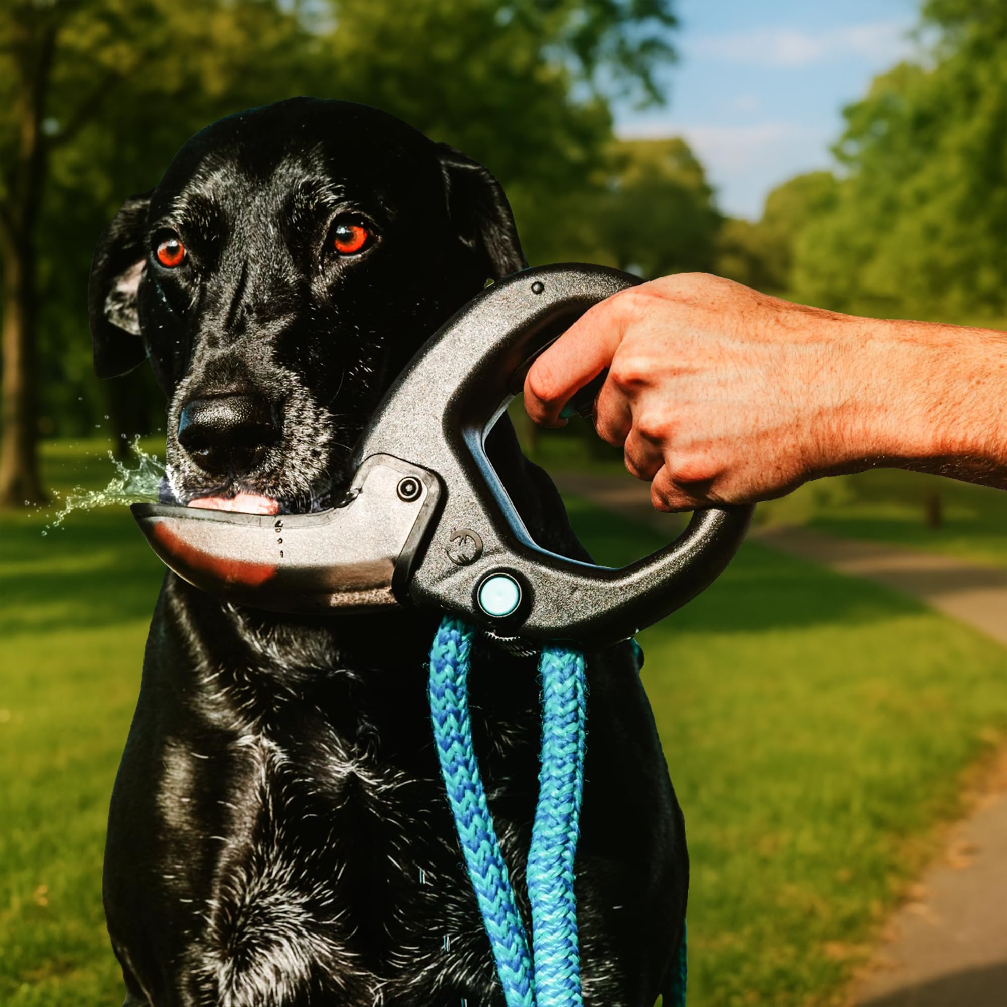 Spleash packable design fits in a backpack for on-the-go hydration.