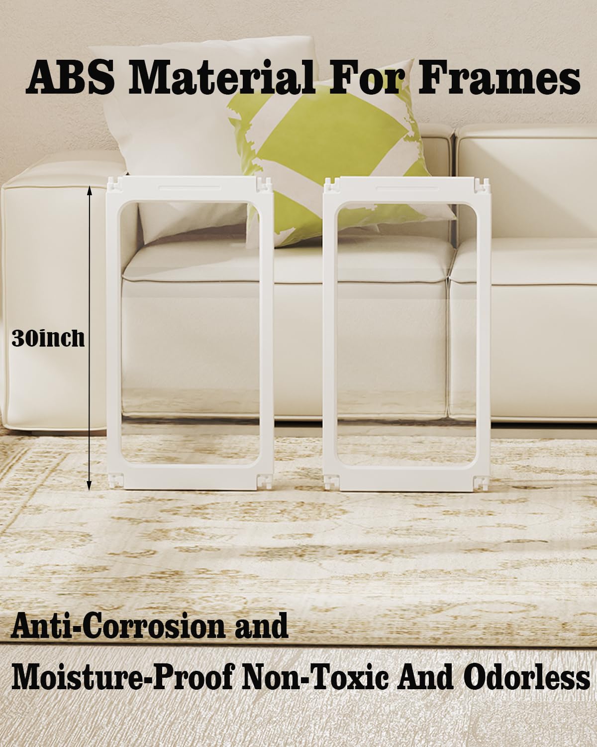 SPOODOR acrylic dog playpen assembly in minutes saves setup time