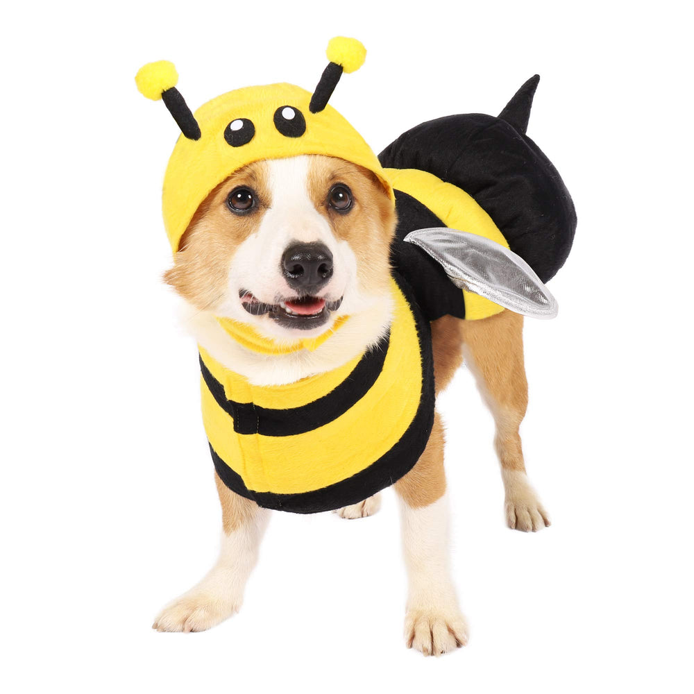 Spooktacular Creations pet dog bee costume front view for Halloween dress-up
