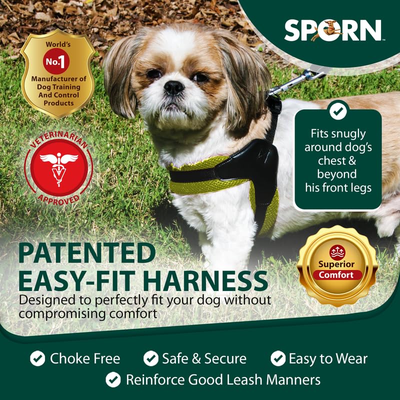 Sporn Easy-Fit Mesh Harness back view highlights adjustable straps for comfortable wear.