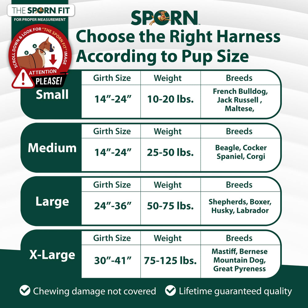Sporn Easy-Fit Mesh Harness lightweight mesh fabric provides breathable comfort on long strolls.