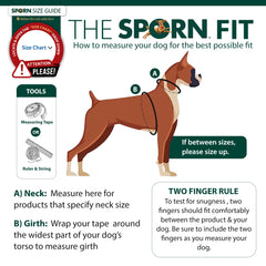 Sporn ORIGINAL Halter on dog demonstrates gentle control without throat pressure.