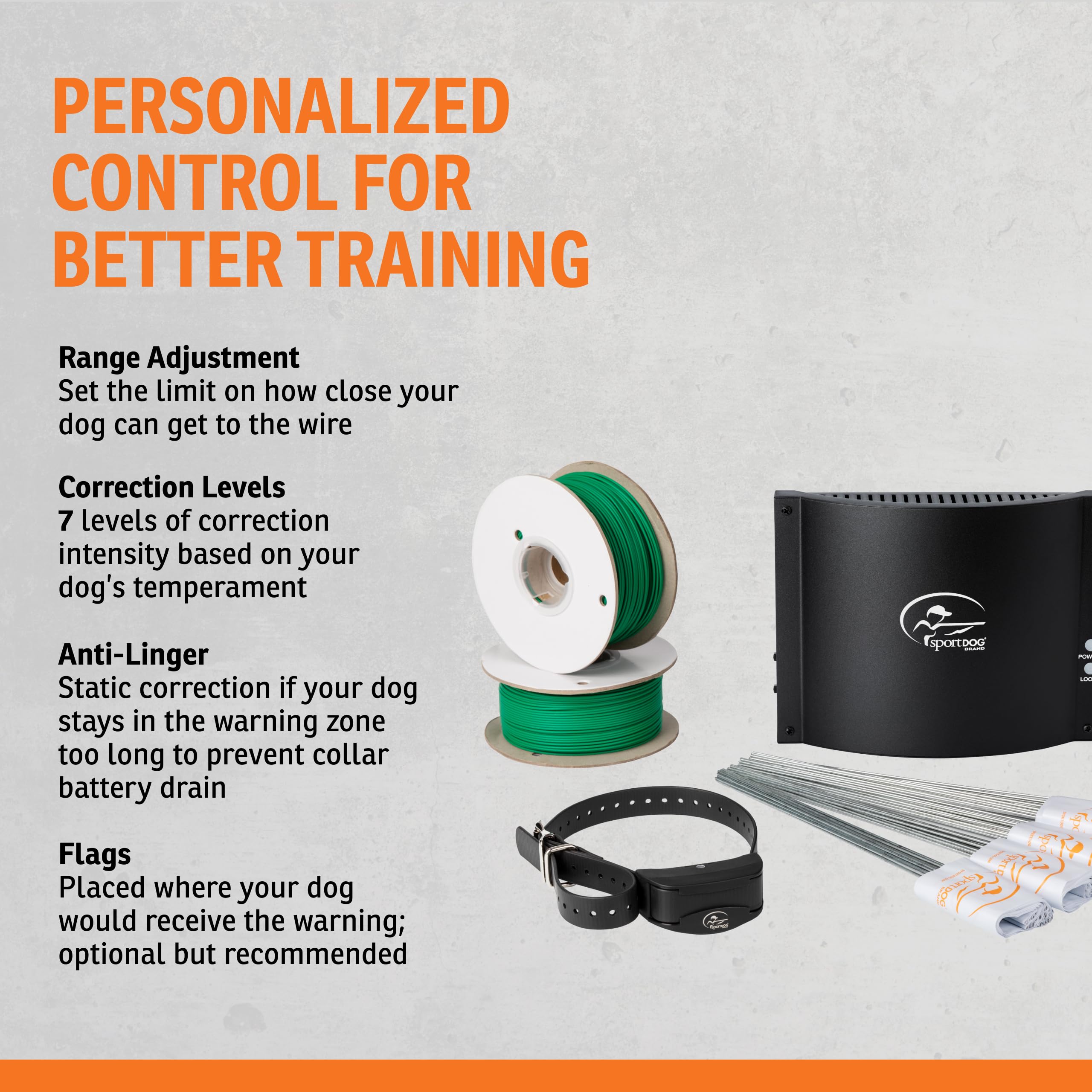 SportDOG Boundary flags assist training and boundary awareness for dogs.