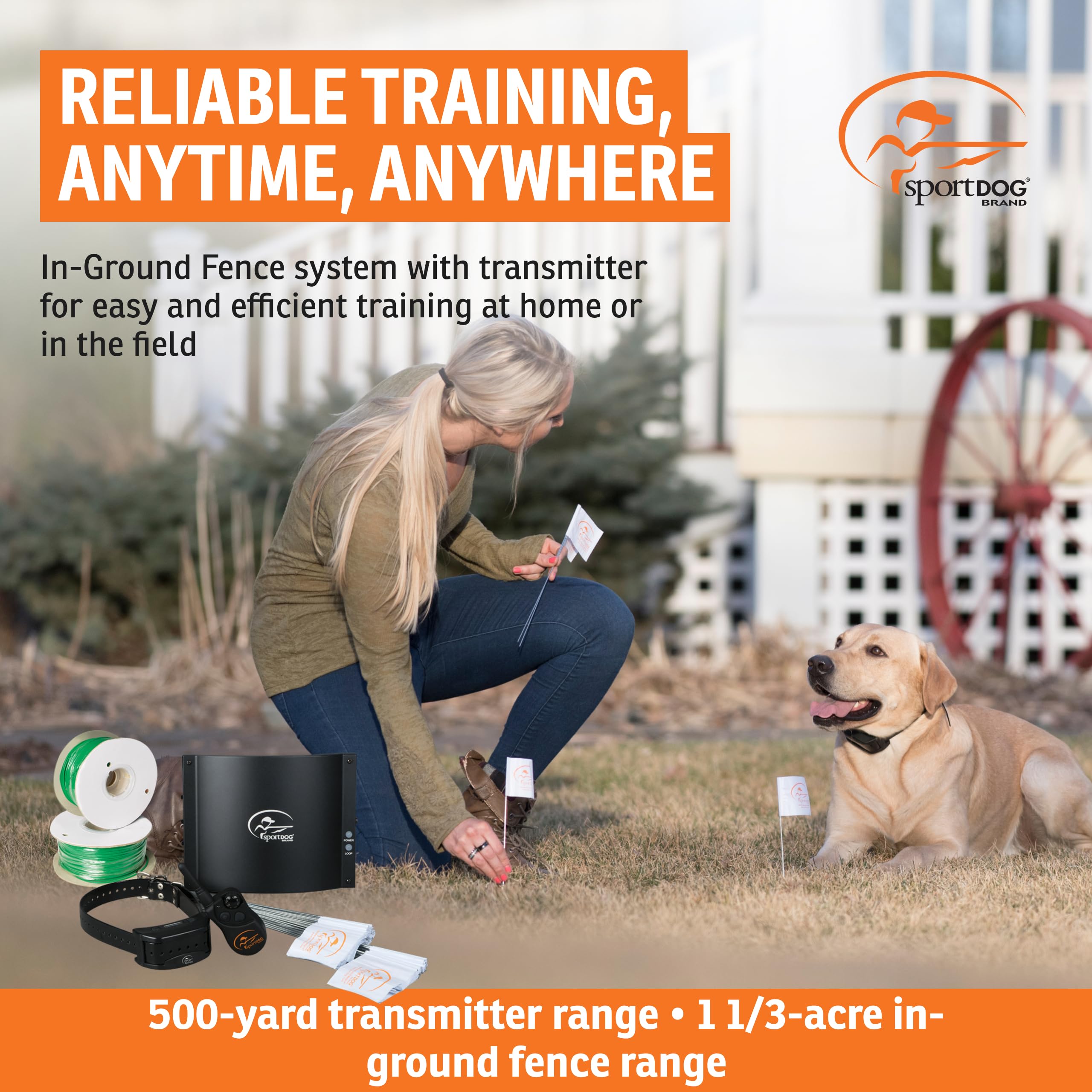 SportDOG Contain Train System collar-to-trainer transition aids versatile containment and training sessions.