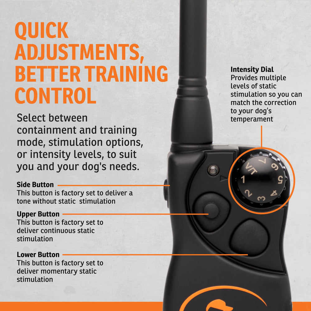 SportDOG Contain Train System DryTek waterproof collar remains reliable in all weather.