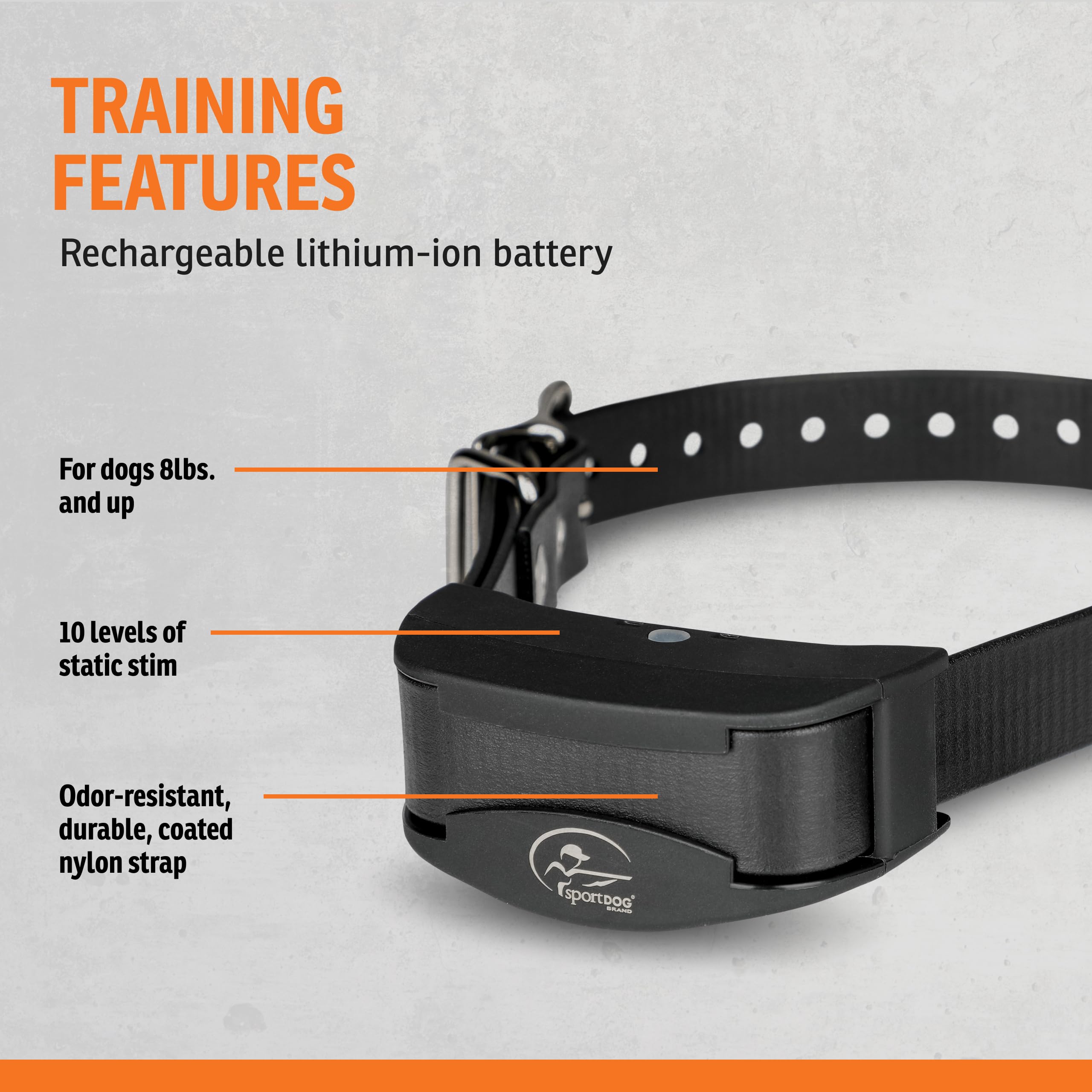 SportDOG NoBark 10 DryTek waterproof collar in rain or water play