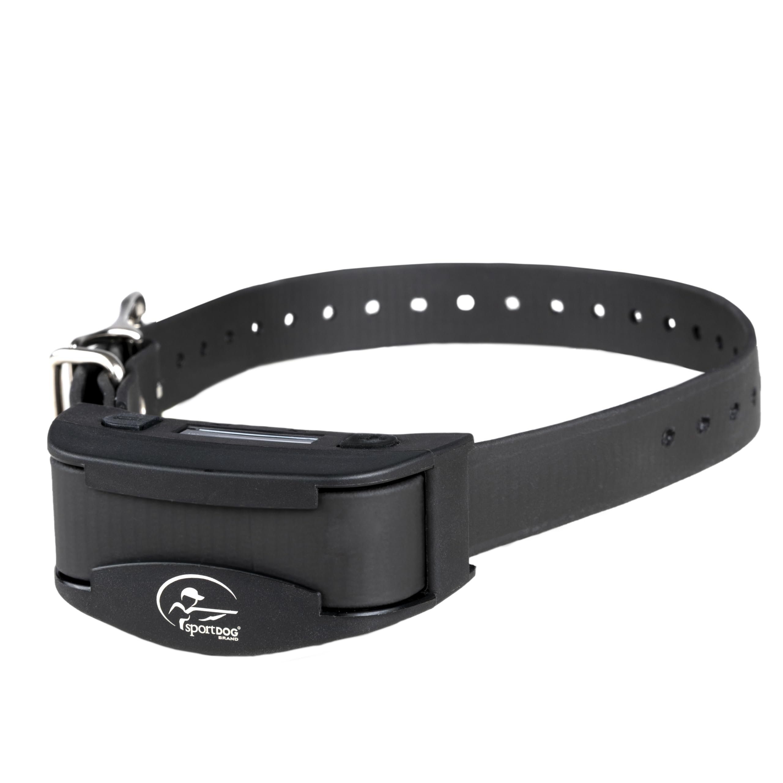 SportDOG NoBark SBC-R collar front view with OLED display for instant feedback.