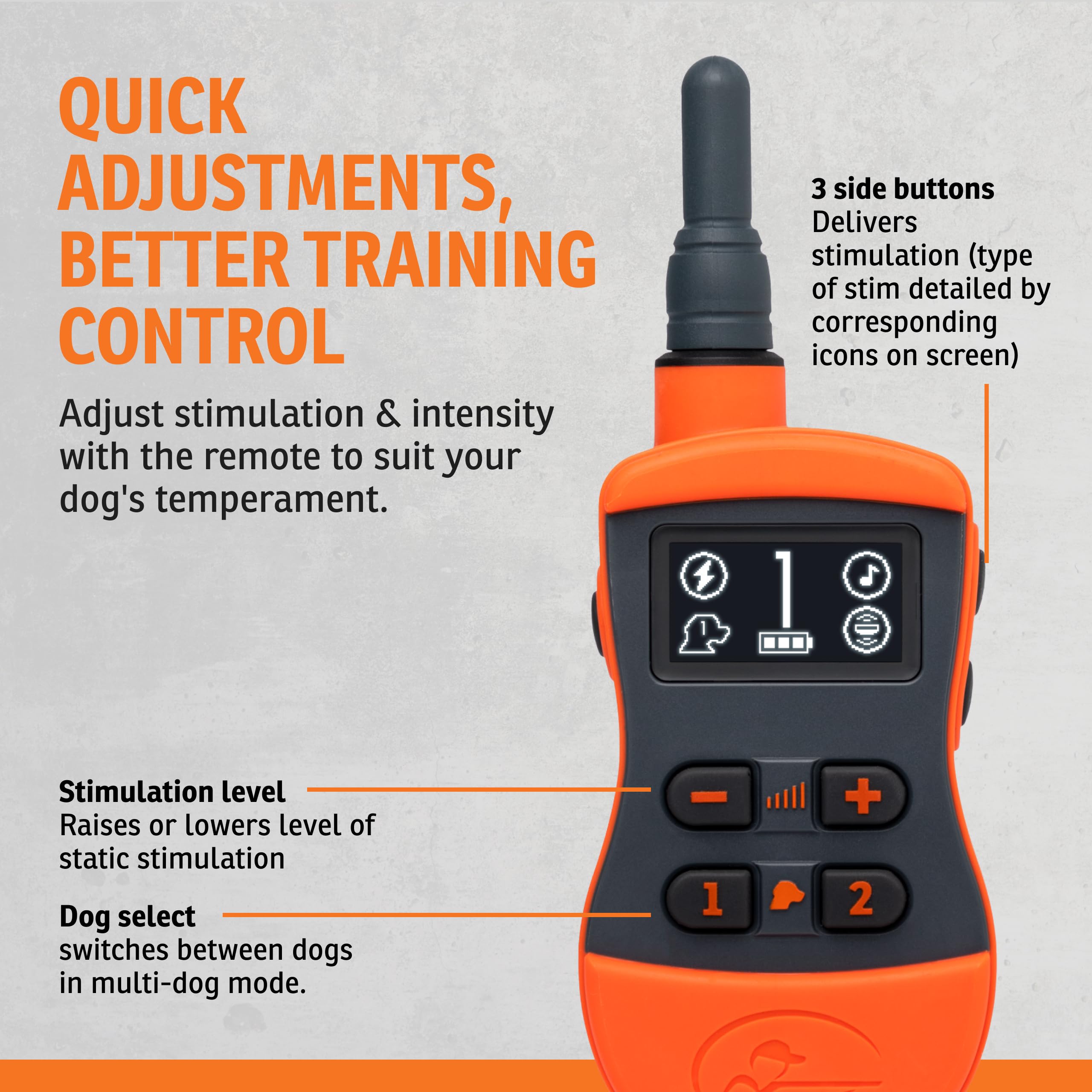 SportDOG SportTrainer quick-charge battery powers long training sessions quickly.