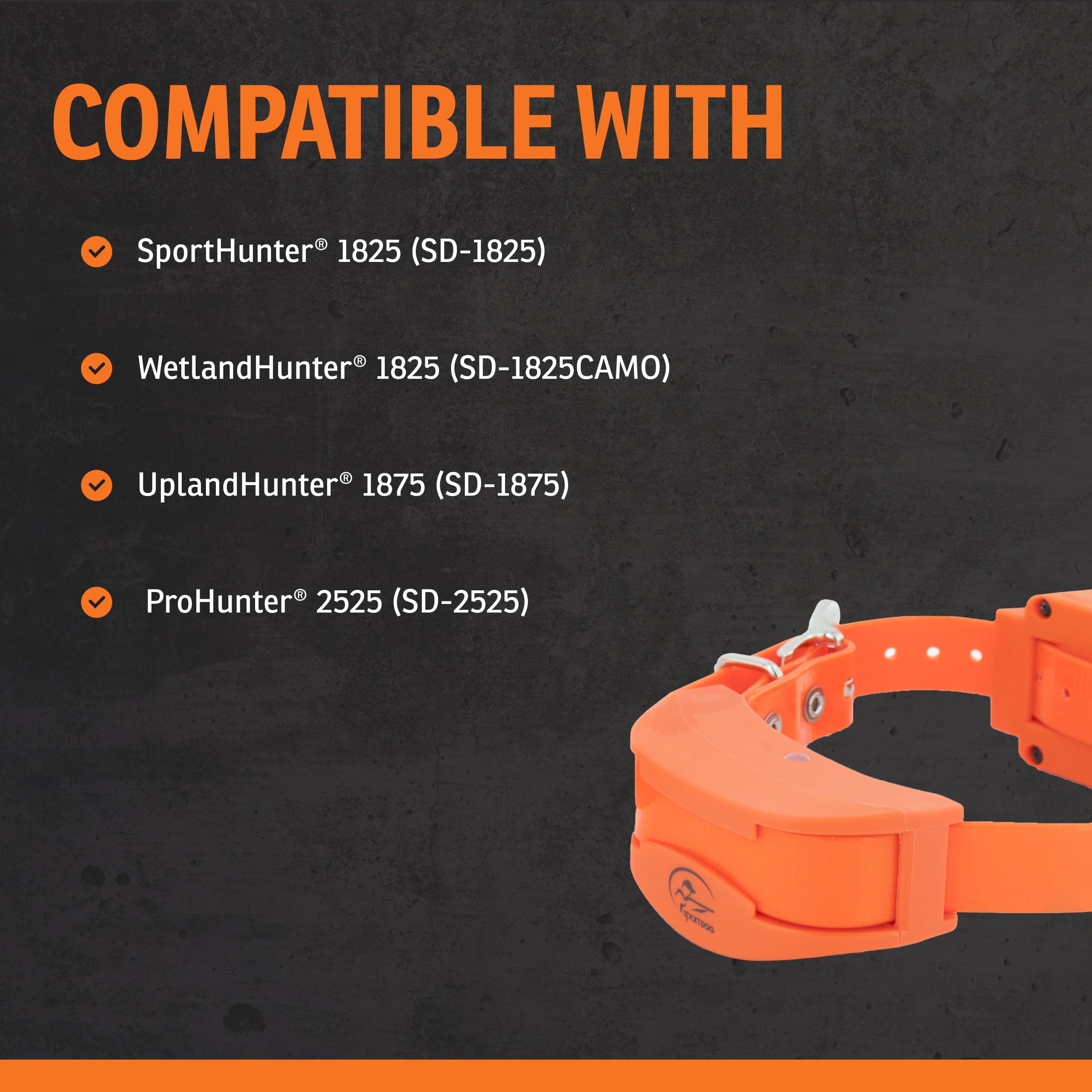 SportDOG UplandHunter 1875 high-visibility color aids quick field spotting.