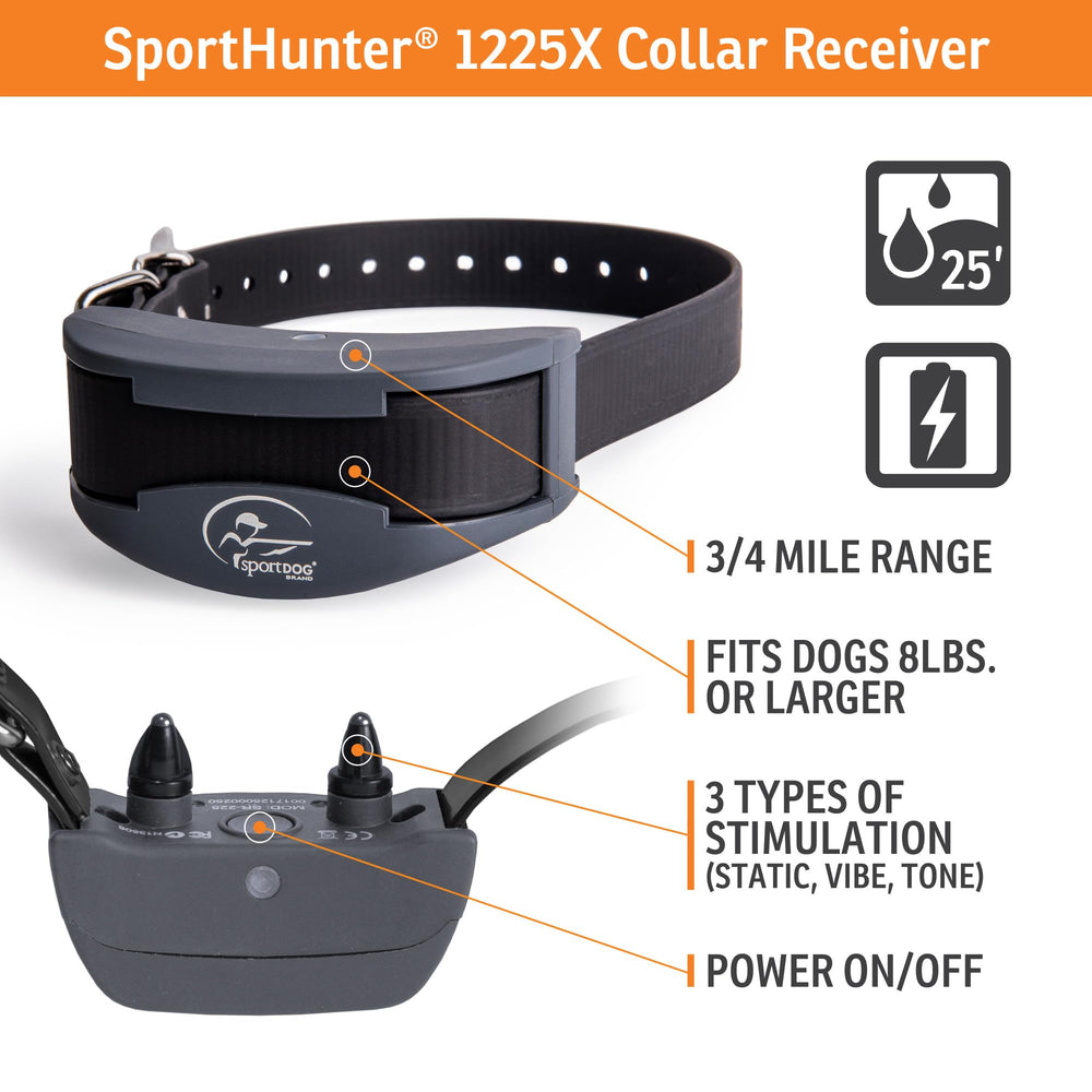 SportDOG YardTrainer collar-fit 8lbs-plus ensures comfortable wear for small to medium dogs.