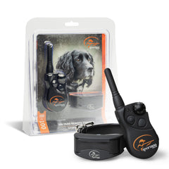 SportDOG YardTrainer 100 remote trainer in hand for yard obedience training