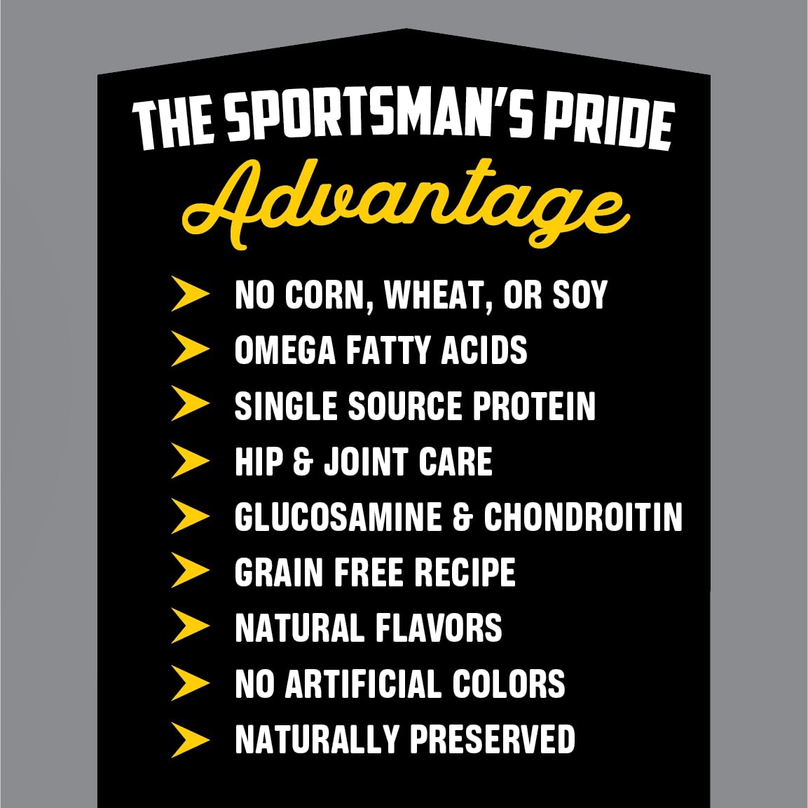 Sportsman's Pride Field Master glucosamine-chondroitin blend supports joint-friendly treats during activity.