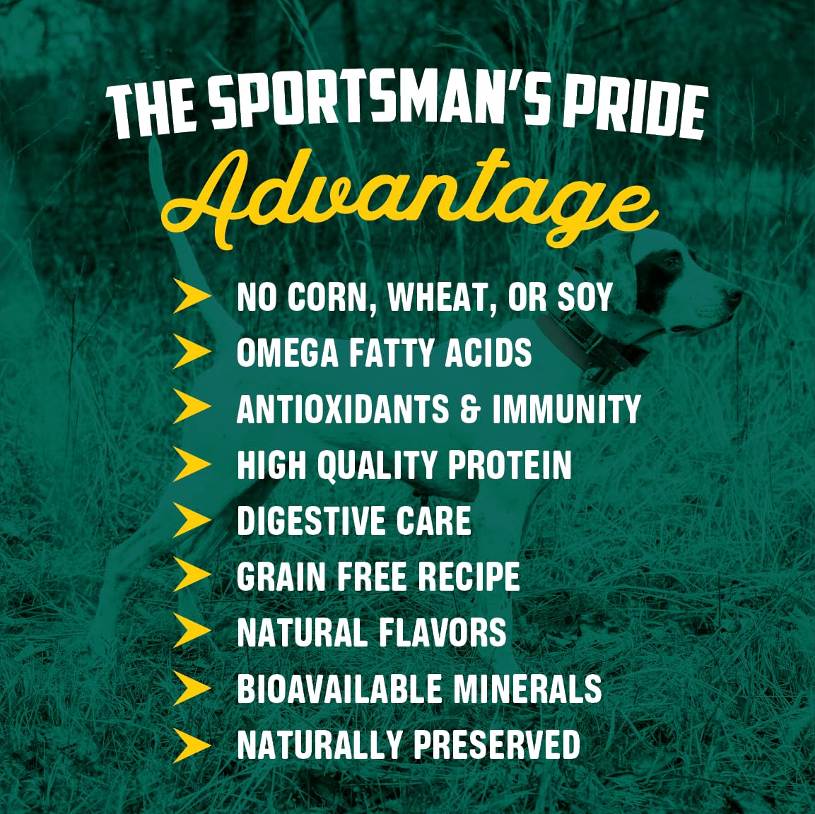 Sportsman's Pride Field Master omega-pride system graphic illustrating omega balance